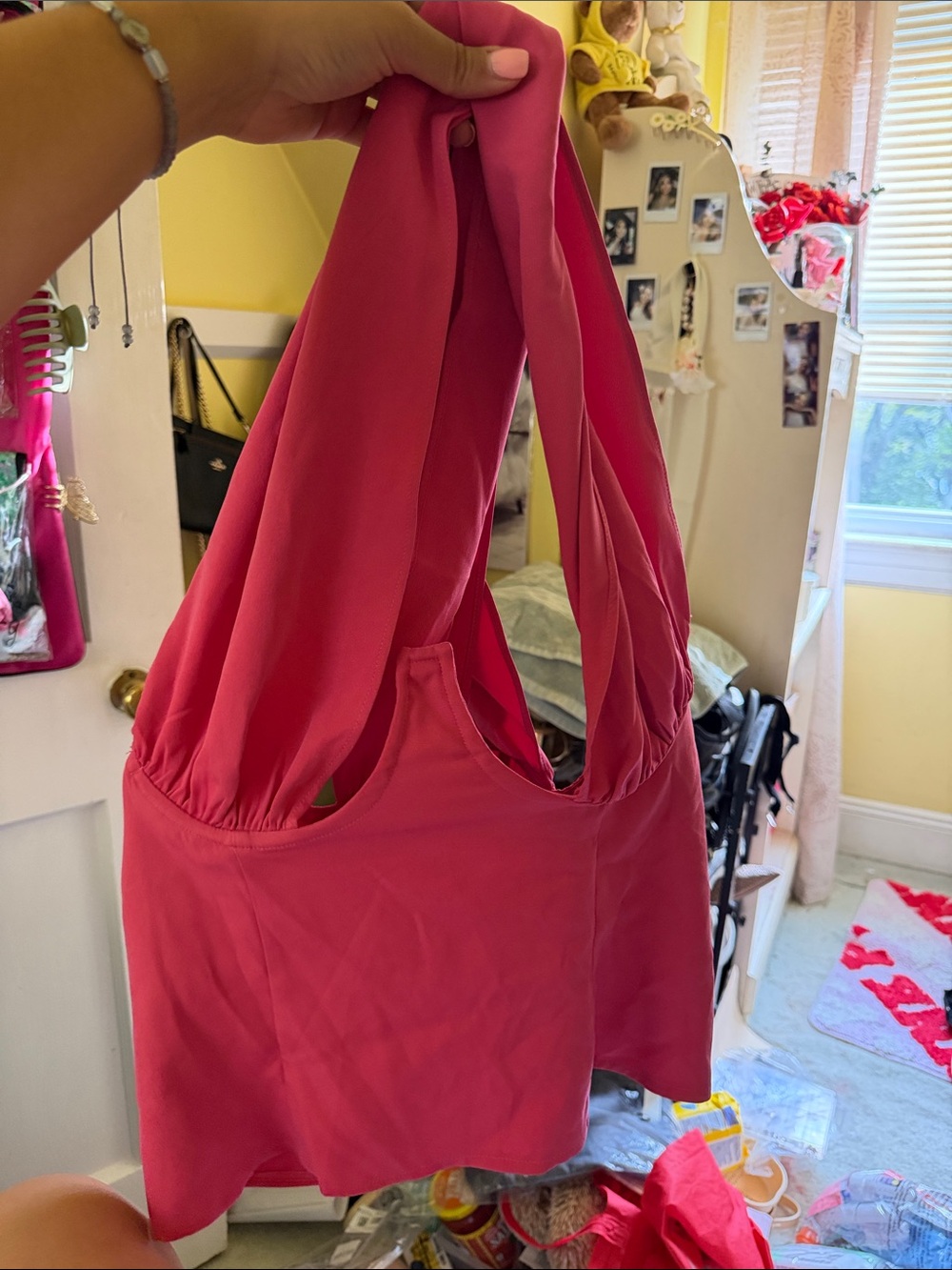 Women’s Pink Halter Top